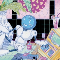 2064: Read Only Memories O.s.t. (Turing Blue Vinyl/dl Card) - 2064: Read Only Memories vinyl cover