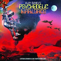Alan Davey’s Psychedelic Warlords - Captain Lockheed and the Starfighters Live! (Yellow) vinyl cover