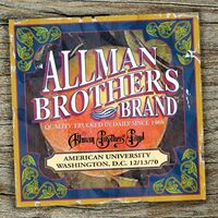 Allman Brothers Band - American University 12-13-70 vinyl cover