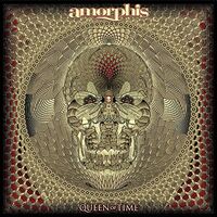 Amorphis - Queen Of Time Red W/ Black Splatter vinyl cover