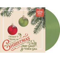 Amy Grant & Vince Gill - When I Think Of Christmas (Olive Green) vinyl cover