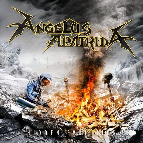 Angelus Apatrida - Hidden Evolution (Transparent Blue) vinyl cover