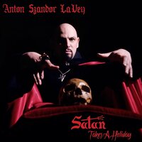 Anton Lavey - Satan Takes A Holiday (Red Marble) vinyl cover