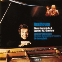 Ashkenazy/Chicago Symphony Orchestra/Solti - Beethoven: Piano Concerto No.4 In G; Overture 'Leonore No.3' vinyl cover