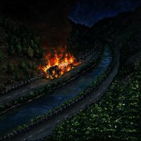 awakebutstillinbed - chaos takes the wheel and i am a passenger (Black & Gold) vinyl cover