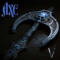 Axe - Five (Blue) vinyl cover