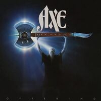 Axe - Offering (Red & Blue Splatter) vinyl cover