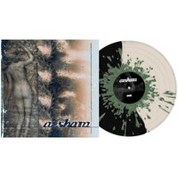 Azshara - Ashen Skies (Half Black/Half Bonewith Army Green Splatter) vinyl cover