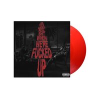 Bas - We Only Talk About Real Shit When We're Fucked Up (Transparent Red) vinyl cover
