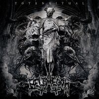 Belphegor - Totenritual (Crystal Clear, Gold & Black Splatter) vinyl cover