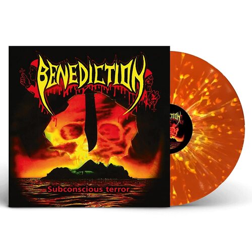 Benedection - Subconscious Terror (Orange & Yellow Splatter) vinyl cover