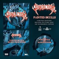 Benediction - Painted Skulls (Shaped Picture) vinyl cover
