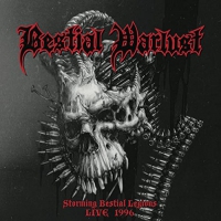 Bestial Warlust - Storming Bestial Legions Live '96 vinyl cover