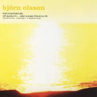 Bjorn Olsson - Instrumentalmusik - Att Sjunka In I... Eller Kanske Försvinna Till Instrumental Music - To Submerge In... Or Disappear Through vinyl cover