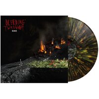 Bleeding Through - Nine (Forest Green Orange & Yellow Splatter) vinyl cover