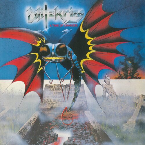 Blitzkrieg - Time Of Changes (Limited Translucent Red & Black Marble) vinyl cover