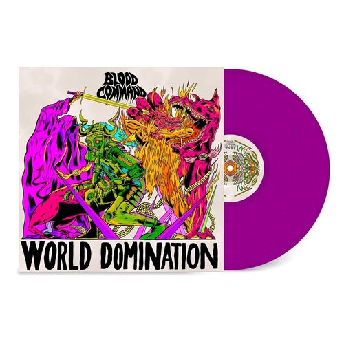 Blood Command - World Domination (Neon) vinyl cover