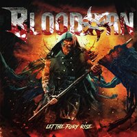 Bloodorn - Let The Fury Rise (Orange & Black Marble) vinyl cover