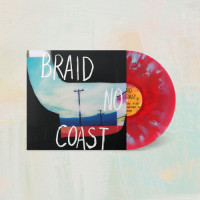 Braid - No Coast (Red+Blue Cloudy) vinyl cover