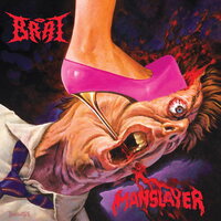 Brat - Manslayer (Black Splatter) vinyl cover