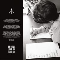 Brutus - Live In Ghent vinyl cover