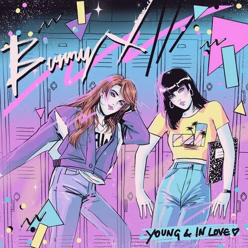 Bunny X - Young & In Love 'Robot Pink' vinyl cover