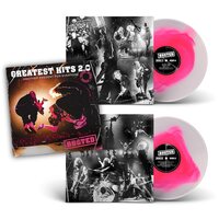 Busted - Greatest Hits 2.0 Another Present For Everyone (Pink & Clear) vinyl cover