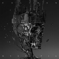 Caliban - Dystopia (White-Black Marbled) vinyl cover