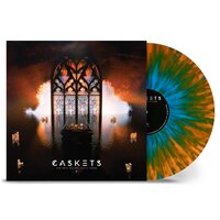 Caskets - The Only Heaven You'll Know (Orange Sky Blue Splatter) vinyl cover