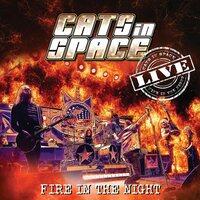 Cats in Space - Fire In The Night: Live vinyl cover