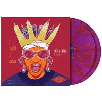 Celia Cruz & Friends - A Night of Salsa (Magenta Splatter) vinyl cover