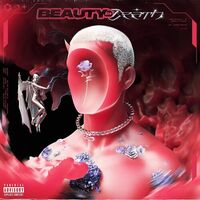 Chase Atlantic - Beauty In Death (Clear With Red Blobs) vinyl cover