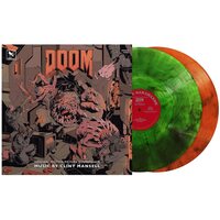 Clint Mansell - Doom Soundtrack (Green/Orange Smoke) vinyl cover