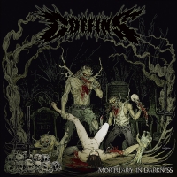 Coffins - Mortuary In Darkness vinyl cover
