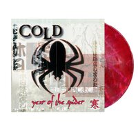 Cold - Year of the Spider (Remastered; Red with White Spider Web Swirl) vinyl cover