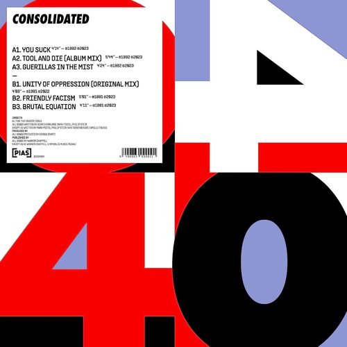 Consolidated - - Pias 40 vinyl cover