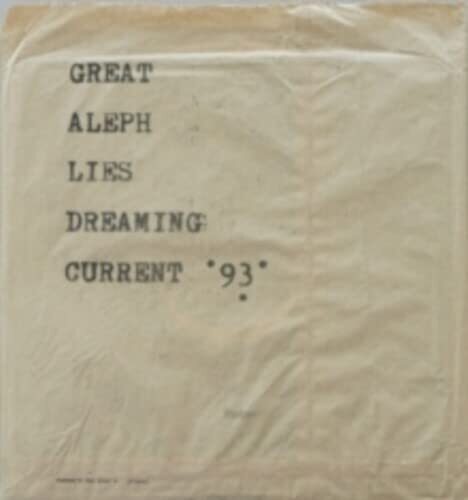 Current 93 - Great Aleph Lies Dreaming vinyl cover