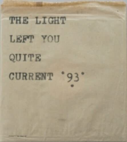 Current 93 - Light Left You Quite vinyl cover