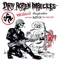 D.r.i. - Violent Pacification & More Rotten Hits vinyl cover