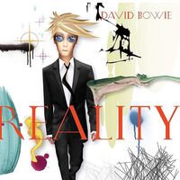 David Bowie - Reality Translucent Gold & Blue Swirl Audiophile Limited Anniversary Edition/tri-Fold Cover vinyl cover