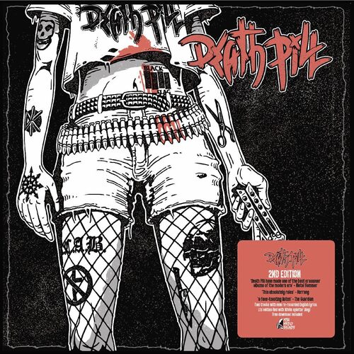 Death Pill - Death Pill (2nd Edition; Deluxe, Transparent Red With White Splatter) vinyl cover