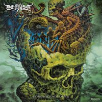 Defiled - Horror Beyond Horror (Crystal Clear + Transparent Green mixed) vinyl cover
