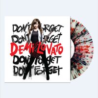 Demi Lovato - Don't Forget (Clear/Red/Black Splatter) vinyl cover