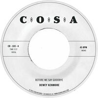 Dewey Kenmore - Before We Say Goodbye (Clear) vinyl cover