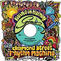 Diamond Street Rhythm Machine Featuring Lo Carter - Living In Harmony vinyl cover