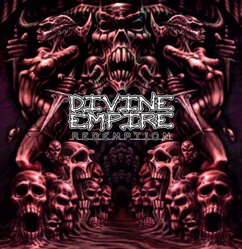 Divine Empire - Redemption (Oxblood & Bone Swirl) vinyl cover