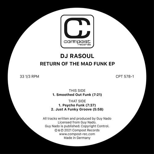 Dj Rasoul - Return Of The Mad Funk vinyl cover