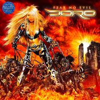 Doro - Fear No Evil (Blue White Marbled) vinyl cover