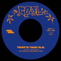 E Da Boss - That's That B.s. B/w The Get Down vinyl cover