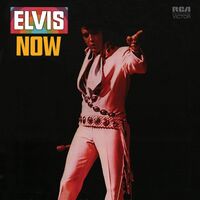 Elvis Presley - Elvis Now Audiophile Translucent Gold & Red Swirl Limited Anniversary Edition Poster vinyl cover